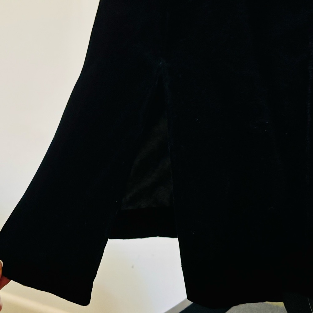 Vintage Jessica Howard Sz 6 One Shoulder Red Satin Bow and Black Velvet Dress - Picture 9 of 16